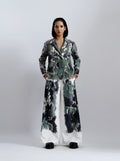 Abstract Print Tailored Blazer