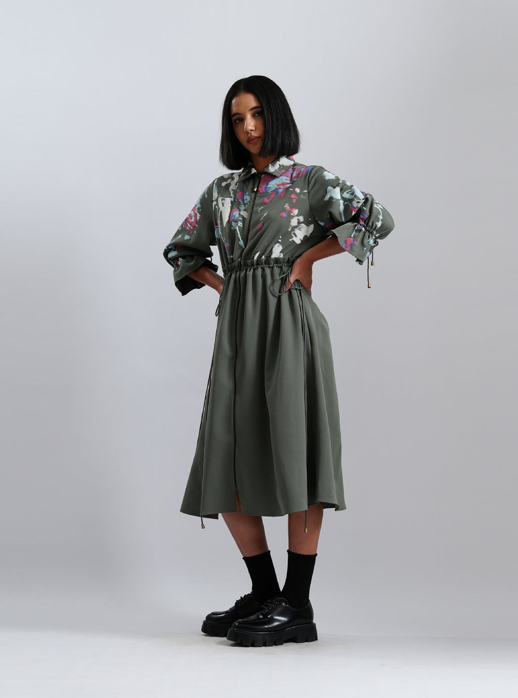 Garden Bloom Midi Dress