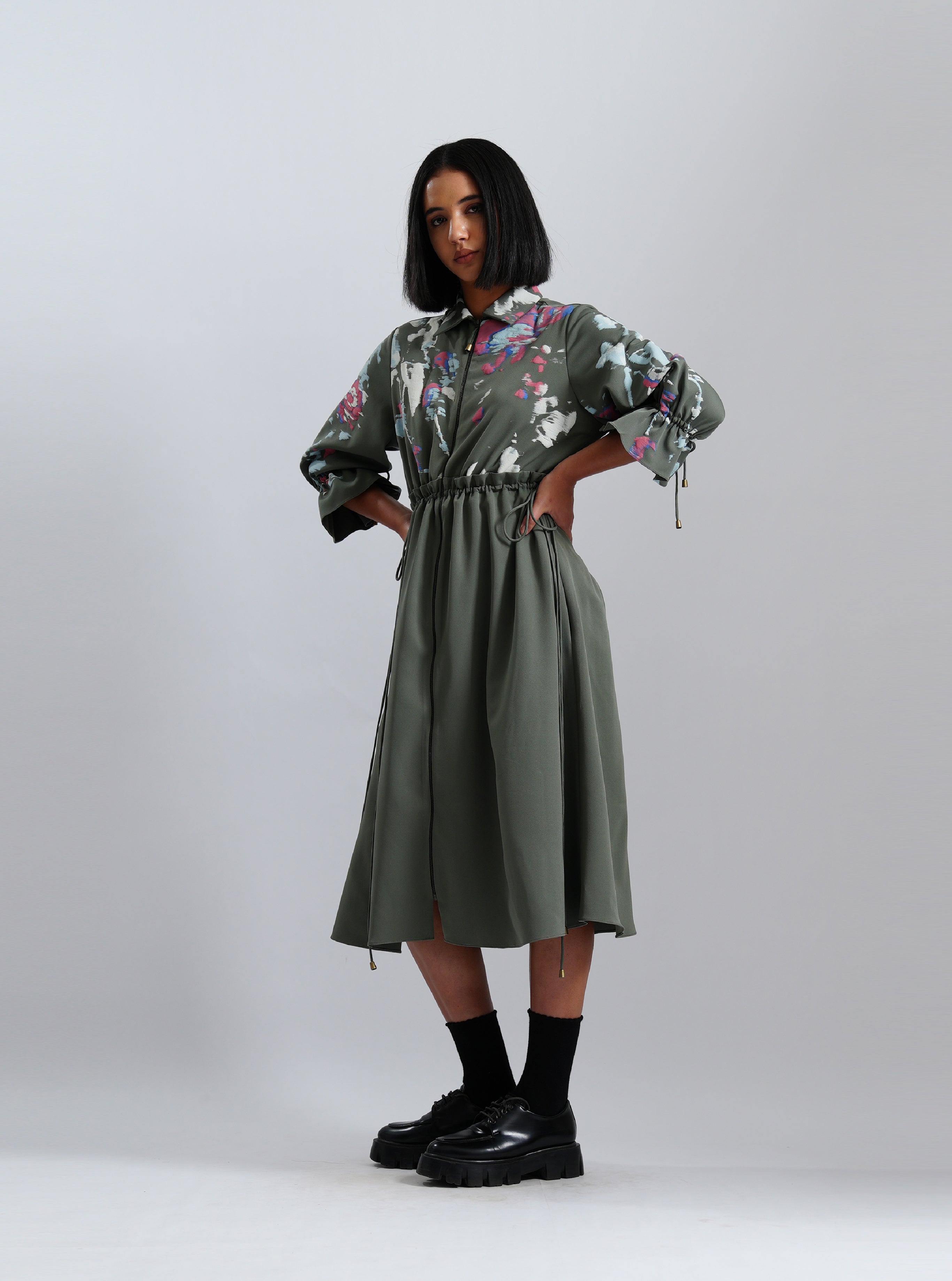 Garden Bloom Midi Dress