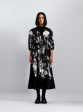 Midnight Bloom Midi Dress